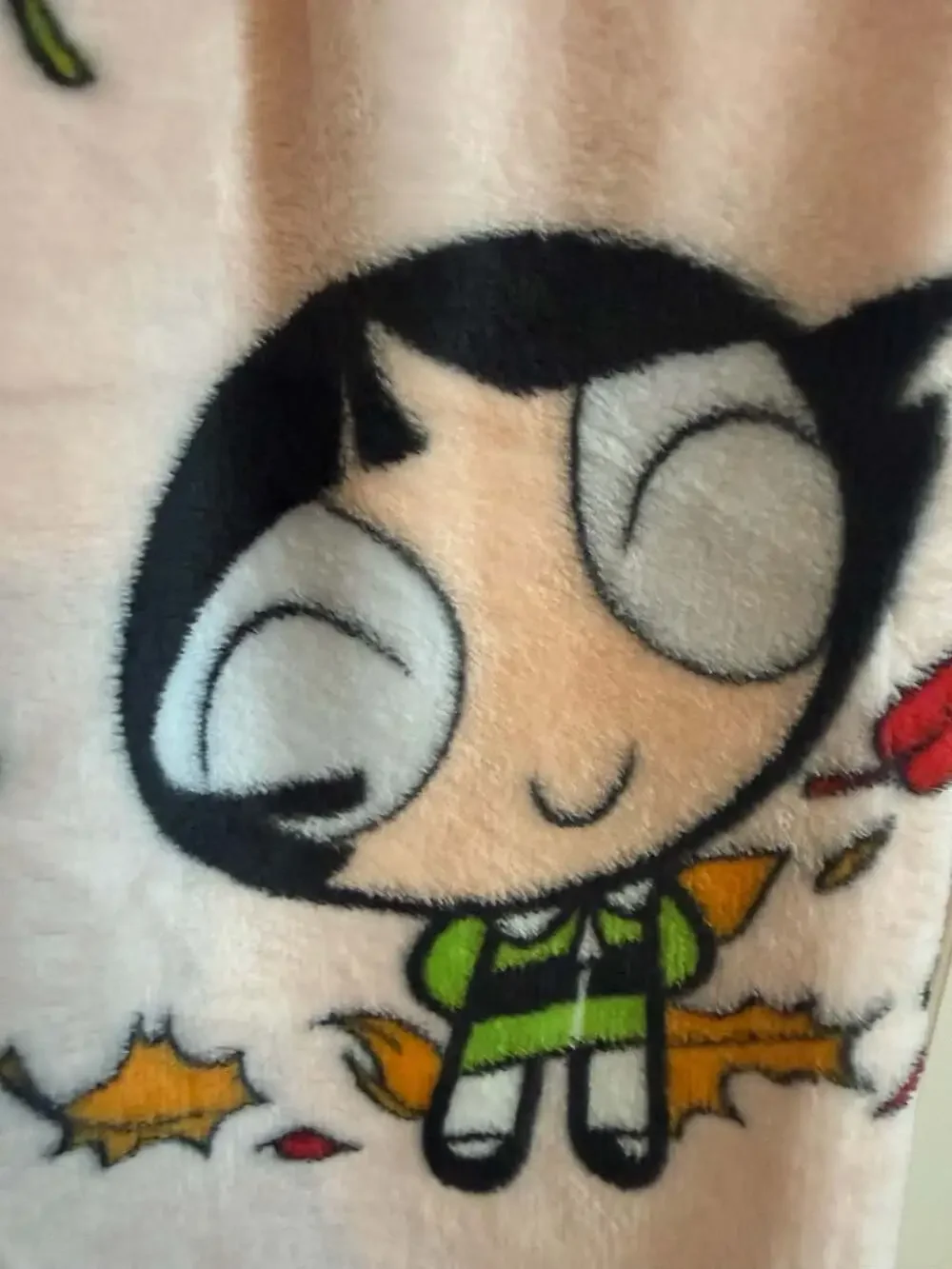The Powerpuff Girls Soft Plush Throw Blanket Autumn Leaves 50x70